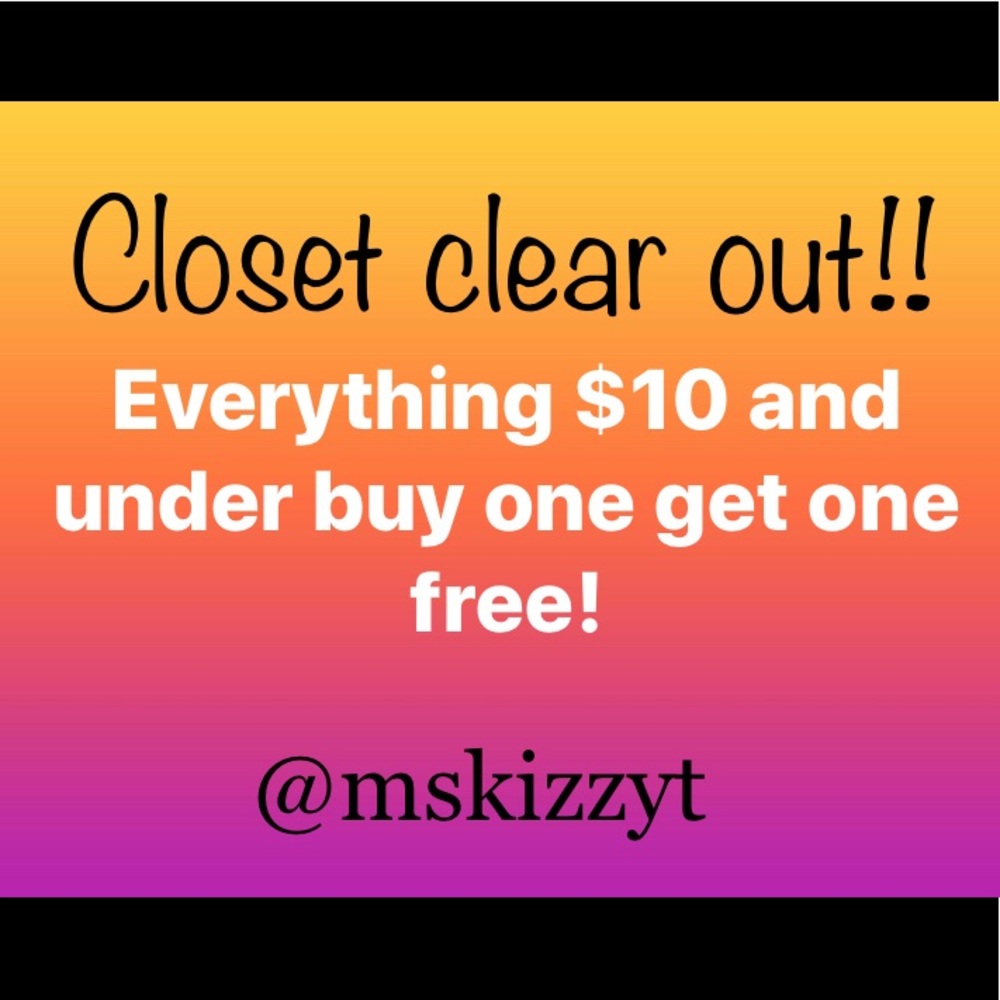 Closet clear out!